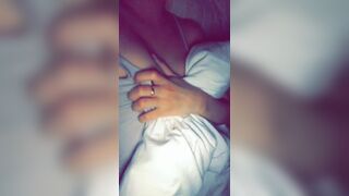 Horny Asian GF Squeezing Her Tits On The Bed Video