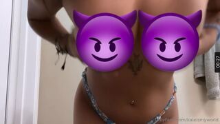 Kaleismyworld Horny Babe Bouncing Her Big Tits Onlyfans Video