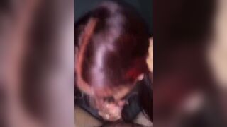 Redhead Asian GF Sucking Her BF's Big Cock Leaked Video