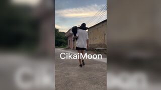 Crazy Asian Hoe Sitting With Naked At Public Video