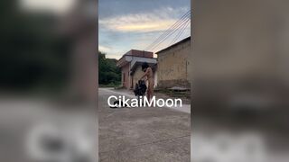 Crazy Asian Hoe Sitting With Naked At Public Video