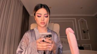 Cute Asian Babe Filled Her Pussy With A Huge Black Cock Video