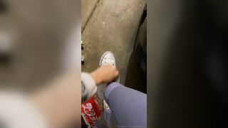 GoddessJun Slutty Girl Showing Her Foot On the Road Onlyfans Video
